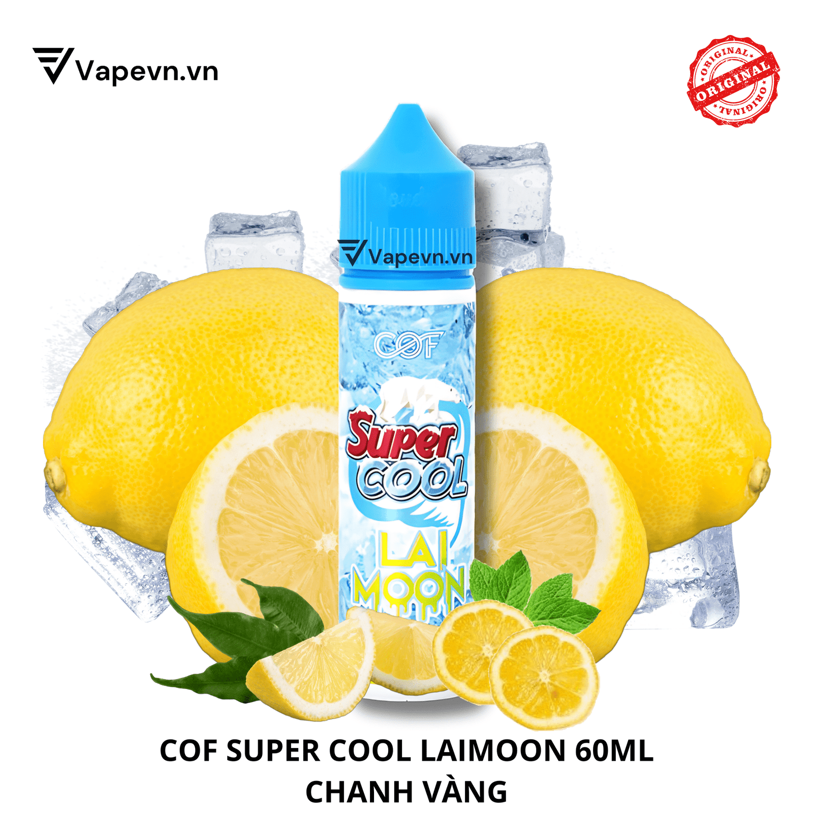 Tinh dầu freebase COF SUPER COOL LAI MOON 60ML pod vũng tàu vape vũng tàu thuốc lá điện tử