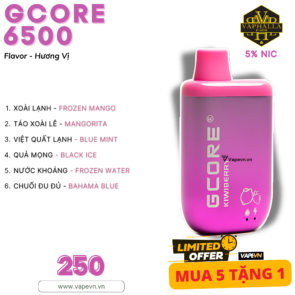 DISPOSABLE GCORE 6500 PUFF