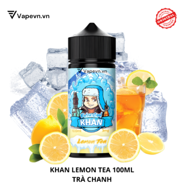 Tinh dầu free base KHAN LEMON TEA 100ML pod system vũng tàu, vape box vũng tàu, thuốc lá điện tử