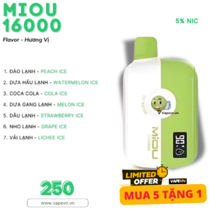 DISPOSABLE MIOU 16000 PUFF