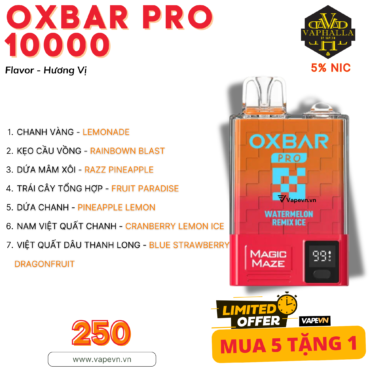 DISPOSABLE OXBAR PRO 10000