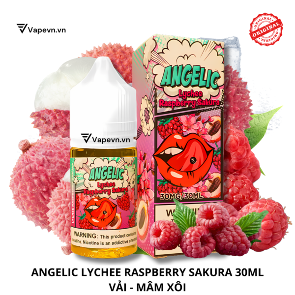 SALTNIC ANGELIC LYCHEE RASPBERRY SAKURA 30ML