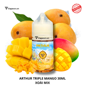 Tinh dầu salt nic SALTNIC ARTHUR TRIPLE MANGO 30ML pod system vũng tàu, vape box vũng tàu, thuốc lá điện tử