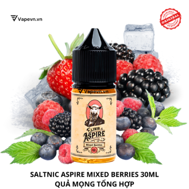 Tinh dầu salt nic SALTNIC ASPIRE MIXED BERRIES 30ML pod system vũng tàu, vape box vũng tàu, thuốc lá điện tử