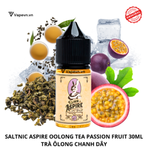 Tinh dầu salt nic SALTNIC ASPIRE OOLONG TEA PASSIONFRUIT 30ML pod system vũng tàu, vape box vũng tàu, thuốc lá điện tử