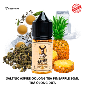 Tinh dầu salt nic SALTNIC ASPIRE OOLONG TEA PINEAPPLE 30ML pod system vũng tàu, vape box vũng tàu, thuốc lá điện tử