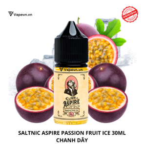 Tinh dầu salt nic SALTNIC ASPIRE PASSIONFRUIT ICE 30ML pod system vũng tàu, vape box vũng tàu, thuốc lá điện tử