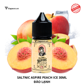 Tinh dầu salt nic SALTNIC ASPIRE PEACH ICE 30ML pod system vũng tàu, vape box vũng tàu, thuốc lá điện tử