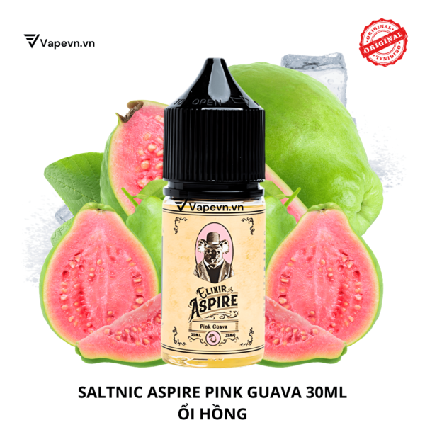 Tinh dầu salt nic SALTNIC ASPIRE PINK GUAVA 30ML pod system vũng tàu, vape box vũng tàu, thuốc lá điện tử