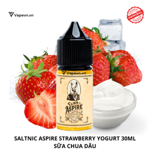 Tinh dầu salt nic SALTNIC ASPIRE STRAWBERRY YOGURT 30ML pod system vũng tàu, vape box vũng tàu, thuốc lá điện tử