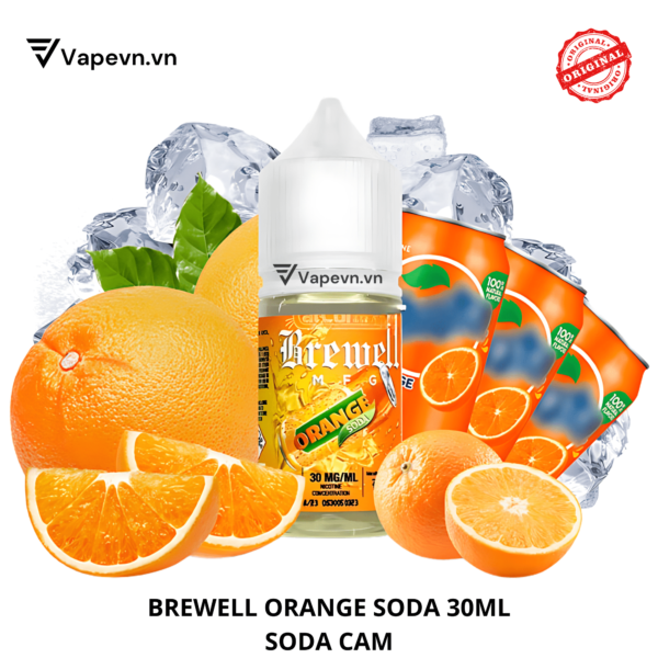 SALTNIC BREWELL ORANGE SODA 30ML