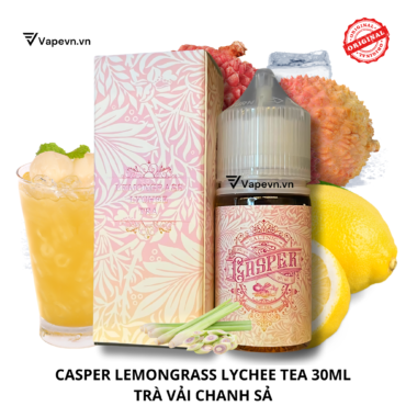 Tinh dầu salt nic SALTNIC CASPER LEMONRASS LYCHEE TEA 30ML pod system vũng tàu, vape box vũng tàu, thuốc lá điện tử