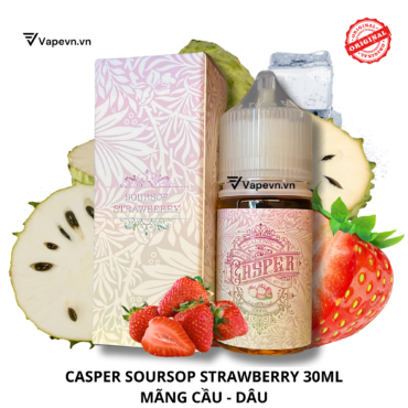 Tinh dầu salt nic SALTNIC CASPER SOURSOP STRAWBERRY 30ML pod system vũng tàu