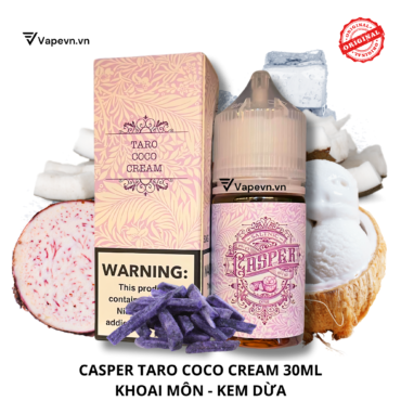 Tinh dầu salt nic SALTNIC CASPER TARO COCO CREAM 30ML pod system vũng tàu, vape box vũng tàu, thuốc lá điện tử