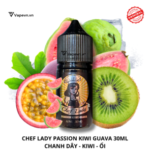 Tinh dầu salt nic SALTNIC CHEFLADY PASSION KIWI GUAVA 30ML pod system vũng tàu, vape box vũng tàu, thuốc lá điện tử