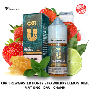 Tinh dầu salt nic SALTNIC BREWMASTER HONEY STRAWBERRY LEMON 30ML pod system vũng tàu, vape box vũng tàu, thuốc lá điện tử