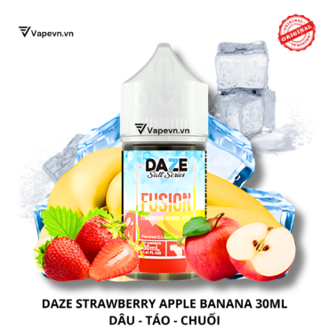 Tinh dầu salt nic SALTNIC DAZE STRAWBERRY BANANA APPLE 30ML pod system vũng tàu, vape box vũng tàu, thuốc lá điện tử