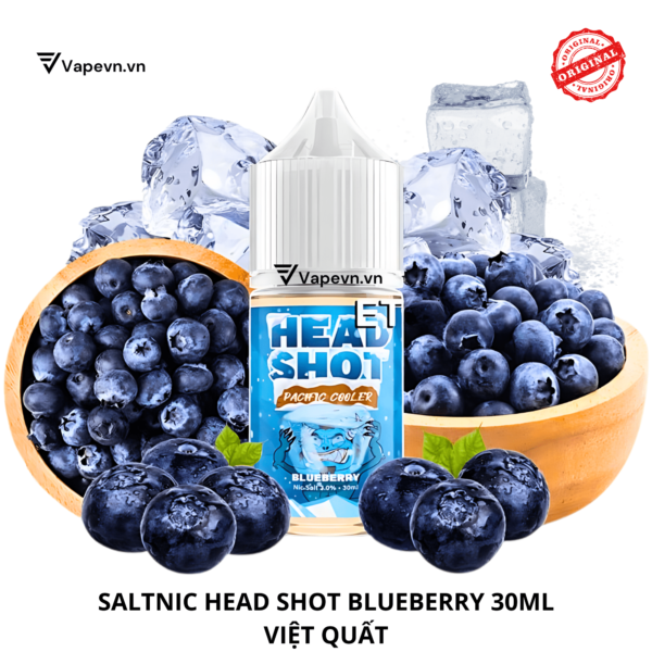 Tinh dầu salt nic SALTNIC HEAD SHOT BLUEBERRY 30ML pod system vũng tàu, vape box vũng tàu, thuốc lá điện tử