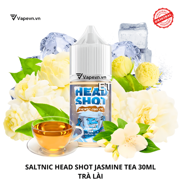 Tinh dầu salt nic SALTNIC HEAD SHOT JASMINE TEA 30ML pod system vũng tàu, vape box vũng tàu, thuốc lá điện tử