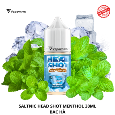 Tinh dầu salt nic SALTNIC HEAD SHOT MENTHOL 30ML pod system vũng tàu, vape box vũng tàu, thuốc lá điện tử