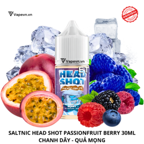 Tinh dầu salt nic SALTNIC HEAD SHOT PASSIONFRUIT BERRY 30ML pod system vũng tàu, vape box vũng tàu, thuốc lá điện tử