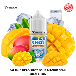 Tinh dầu salt nic SALTNIC HEAD SHOT SOUR MANGO 30ML pod system vũng tàu, vape box vũng tàu, thuốc lá điện tử