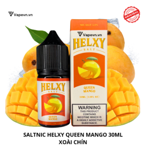 Tinh dầu salt nic SALTNIC HELXY QUEEN MANGO 30ML pod system vũng tàu, vape box vũng tàu, thuốc lá điện tử