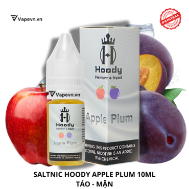 Tinh dầu salt nic SALTNIC HOODY APPLE PLUM 10ML pod system vũng tàu, vape box vũng tàu, thuốc lá điện tử