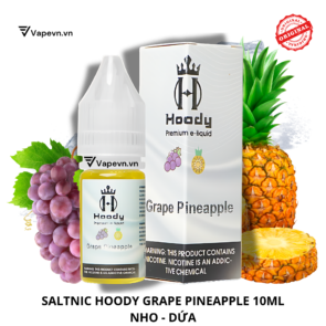 Tinh dầu salt nic SALTNIC HOODY GRAPE PINEAPPLE 10ML pod system vũng tàu, vape box vũng tàu, thuốc lá điện tử