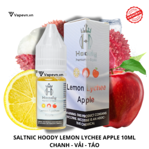 Tinh dầu salt nic SALTNIC HOODY LEMON LYCHEE APPLE 10ML pod system vũng tàu, vape box vũng tàu, thuốc lá điện tử