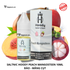 Tinh dầu salt nic SALTNIC HOODY PEACH MANGOSTEEN 10ML pod system vũng tàu, vape box vũng tàu, thuốc lá điện tử