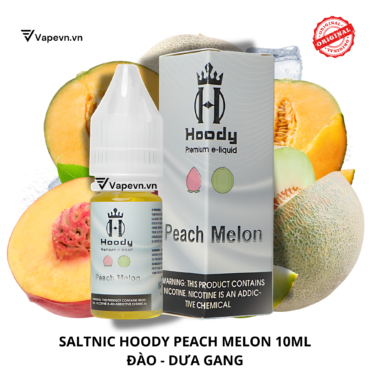 Tinh dầu salt nic SALTNIC HOODY PEACH MELON 10ML pod system vũng tàu, vape box vũng tàu, thuốc lá điện tử