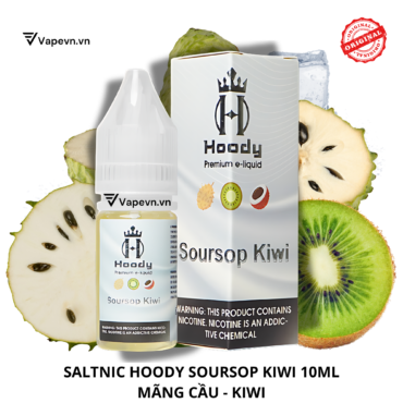 Tinh dầu salt nic SALTNIC HOODY SOURSOP KIWI 10ML pod system vũng tàu, vape box vũng tàu, thuốc lá điện tử