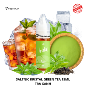 Tinh dầu salt nic SALTNIC KRISTAL GREEN TEA 15ML được phân phối chính hãng tại Vapevn.vn