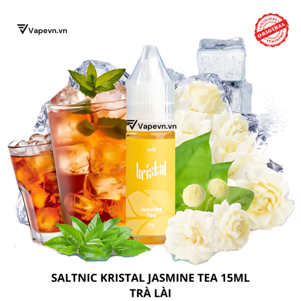 Tinh dầu salt nic SALTNIC KRISTAL JASMINE TEA 15ML pod system vũng tàu, vape box vũng tàu, thuốc lá điện tử