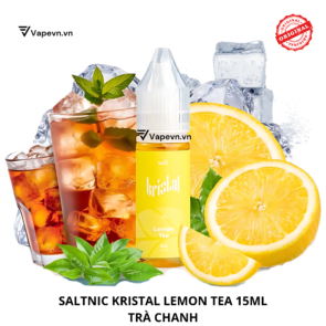 Tinh dầu salt nic SALTNIC KRISTAL LEMON TEA 15ML pod system vũng tàu, vape box vũng tàu, thuốc lá điện tử