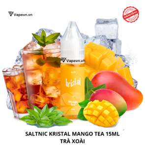 Tinh dầu salt nic SALTNIC KRISTAL MANGO TEA 15ML pod system vũng tàu, vape box vũng tàu, thuốc lá điện tử