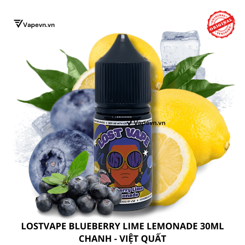 Tinh dầu salt nic SALTNIC LOSTVAPE BLUEBRRY LIME LEMONADE 30ML pod system vũng tàu, vape box vũng tàu, thuốc lá điện tử 