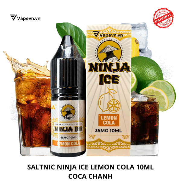 Tinh dầu salt nic SALTNIC NINJA ICE LEMON COLA 10ML pod system vũng tàu, vape box vũng tàu, thuốc lá điện tử