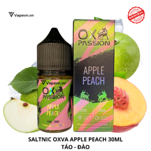 Tinh dầu salt nic SALTNIC OXVA APPLE PEACH 30ML pod system vũng tàu, vape box vũng tàu, thuốc lá điện tử