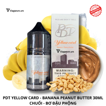 Tinh dầu salt nic SALTNIC PDT YELLOW CARD 30ML pod system vũng tàu, vape box vũng tàu, thuốc lá điện tử