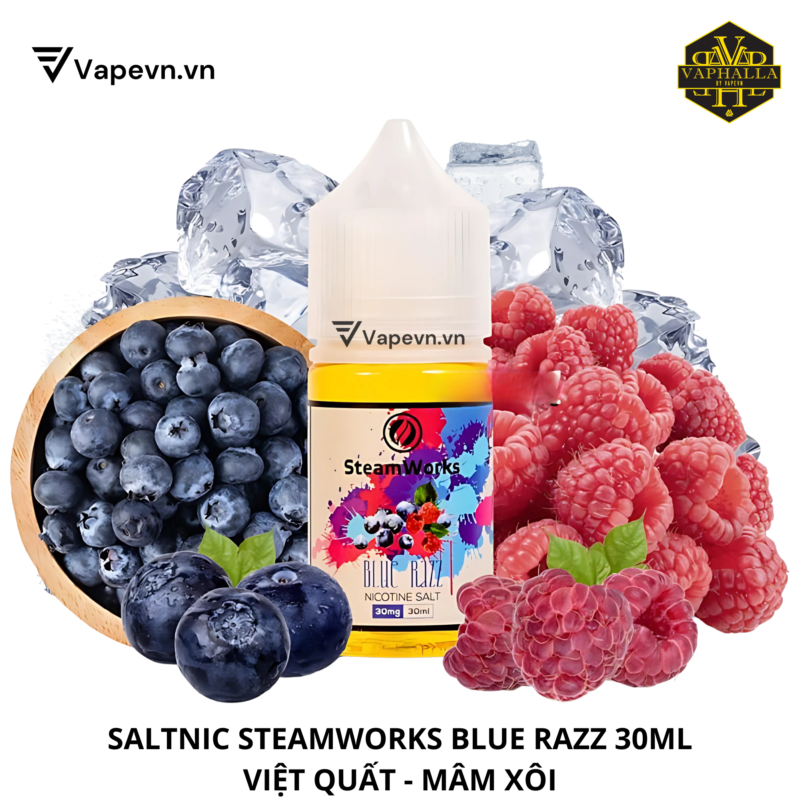 SALTNIC STEAMWORKS BLUE RAZZ 30ML