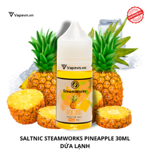 Tinh dầu salt nic SALTNIC STEAMWORKS PINEAPPLE 30ML pod system vũng tàu, vape box vũng tàu, thuốc lá điện tử