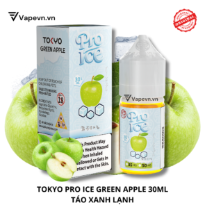 Tinh dầu salt nic SALTNIC TOKYO PRO GREEN APPLE 30ML pod system vũng tàu, vape box vũng tàu, thuốc lá điện tử