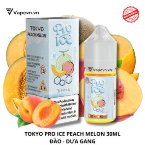 Tinh dầu salt nic SALTNIC TOKYO PRO PEACH MELON 30ML pod system vũng tàu, vape box vũng tàu, thuốc lá điện tử