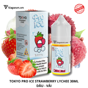 Tinh dầu salt nic SALTNIC TOKYO PRO STRAWBERRY LYCHEE 30ML pod system vũng tàu, vape box vũng tàu, thuốc lá điện tử