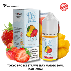 Tinh dầu salt nic SALTNIC TOKYO PRO STRAWBERRY MANGO 30ML pod system vũng tàu, vape box vũng tàu, thuốc lá điện tử