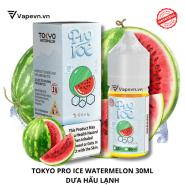 Tinh dầu salt nic SALTNIC TOKYO PRO WATERMELON 30ML tinh dầu salt nic, pod system vũng tàu, vape box vũng tàu, thuốc lá điện tử