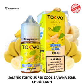 Tinh dầu salt nic SALTNIC TOKYO SUPER COOL BANANA 30ML pod system vũng tàu, vape box vũng tàu, thuốc lá điện tử