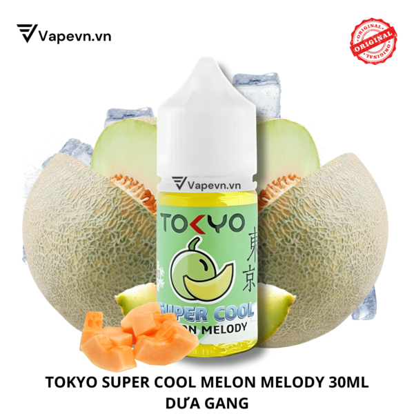 Tinh dầu salt nic SALTNIC TOKYO SUPER MELON MELODY 30ML pod system vũng tàu, vape box vũng tàu, thuốc lá điện tử